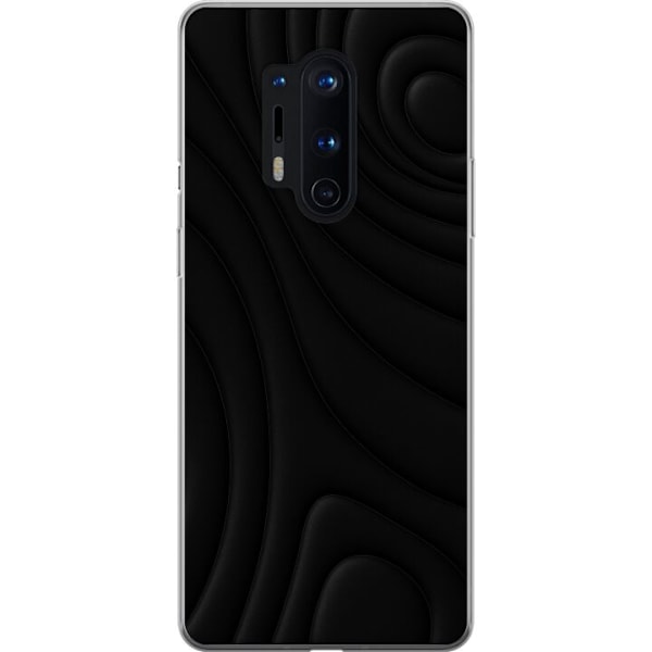 OnePlus 8 Pro Läpinäkyvä kuori Tummat Aallot