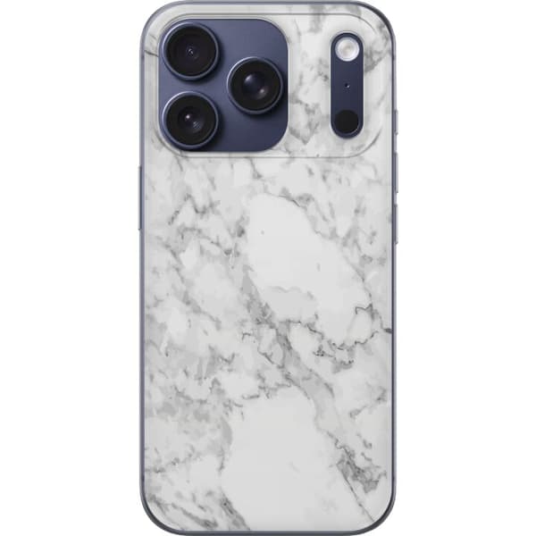 Kompatibelt Mobilskal till Apple iPhone 17 Pro Marmor Vit