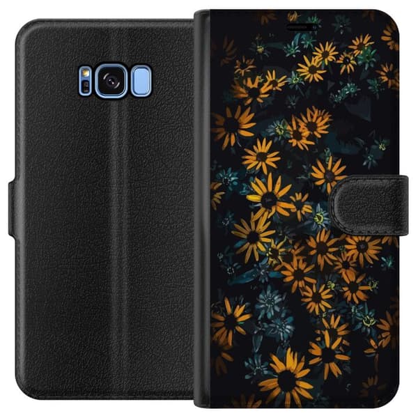 Kompatibelt Plånboksfodral till Samsung Galaxy S8 Blommor