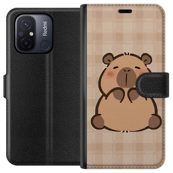 Xiaomi Redmi 12C Plånboksfodral Mobilskal kawaii capybara flera figurer japansk stil