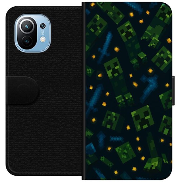 Xiaomi Mi 11 Tegnebogsetui Minecraft Dungeons Mob