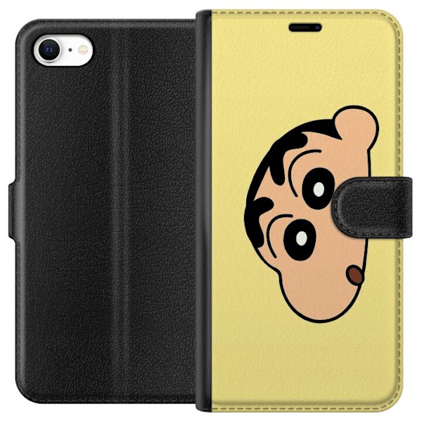 Apple iPhone 6 Lompakkokotelo Peeking Shinchan
