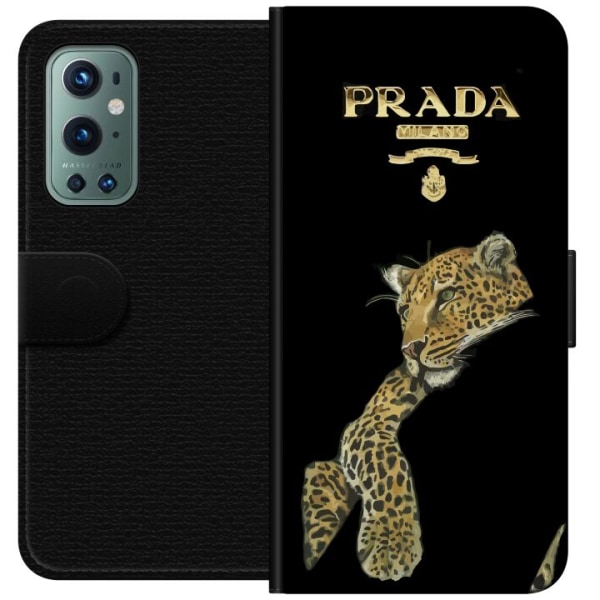 OnePlus 9 Pro Lompakkokotelo Prada Leopard