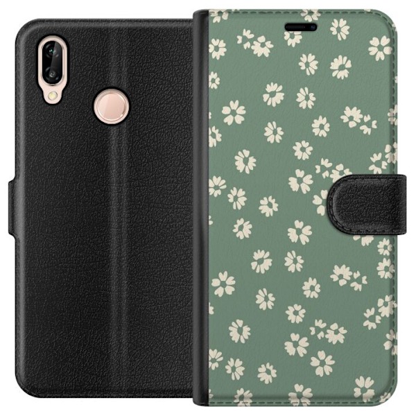 Huawei P20 lite Lompakkokotelo Kukkaisunelma - Värikäs Kukka