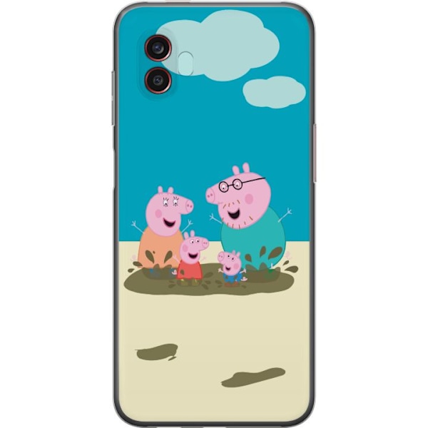 Samsung Galaxy Xcover6 Pro Läpinäkyvä kuori Greta Possu Per