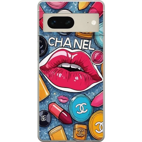 Google Pixel 7 Genomskinligt Skal Chanel Lips