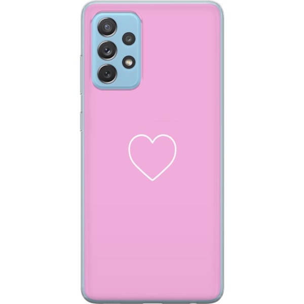 Samsung Galaxy A52 5G Läpinäkyvä kuori Sydän