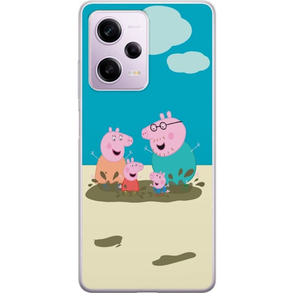 Xiaomi Redmi Note 12 Pro Gjennomsiktig deksel Greta Gris Famil