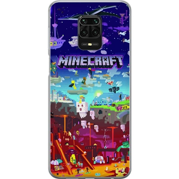 Xiaomi Redmi Note 9S Gjennomsiktig deksel Minecraft