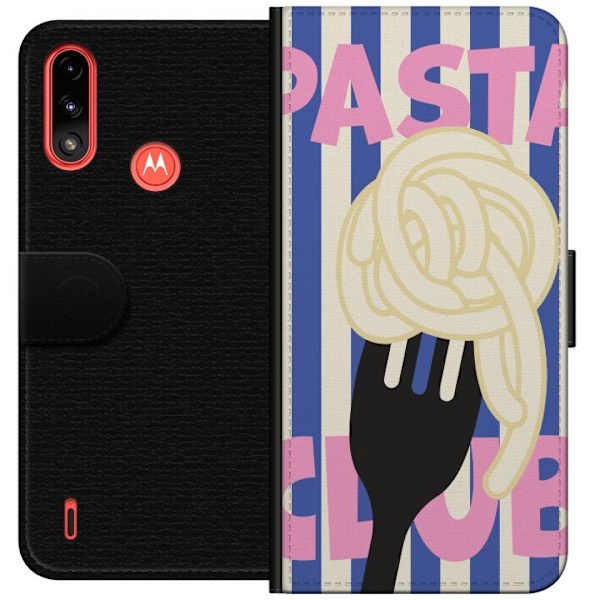 Motorola Moto E7 Power Plånboksfodral Pasta Twirl