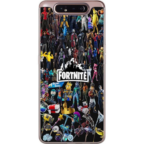 Samsung Galaxy A80 Gennemsigtig cover Fortnite