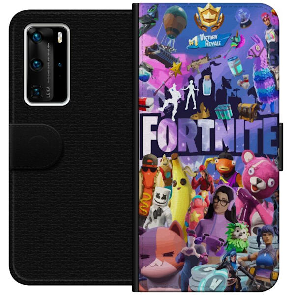 Huawei P40 Pro Lompakkokotelo Fortnite Hahmot Peliteema Ikonit Peli Suunnittelu Suosittu Taistelurojalainen Lapset Pelihahmojen Teema