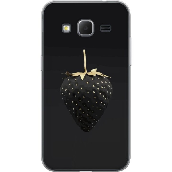 Samsung Galaxy Core Prime Gennemsigtig cover Luksus Jordbær