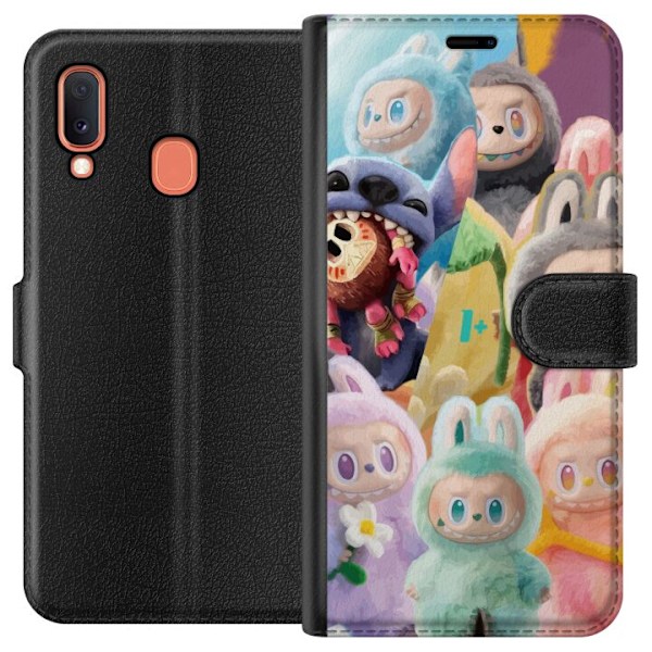 Samsung Galaxy A20e Tegnebogsetui stor