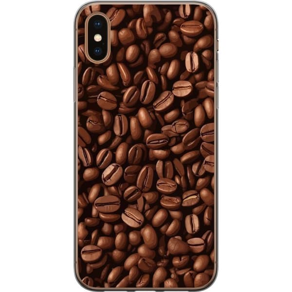 Kompatibelt Mobildeksel til Apple iPhone X Kaffebönor närbild brun