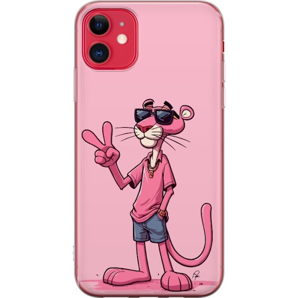 Apple iPhone 11 Gennemsigtig cover Pink Panter Peace