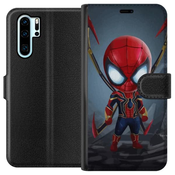 Kompatibelt Lommeboketui til Huawei P30 Pro Spider-Man