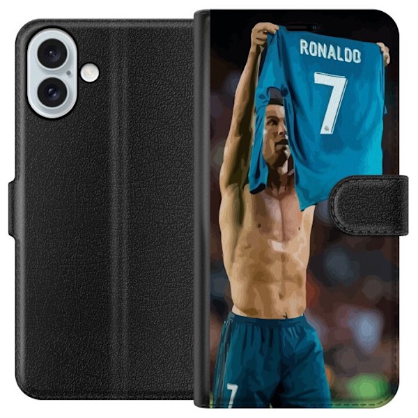 Apple iPhone 16 Plus Tegnebogsetui Cristiano Ronaldo