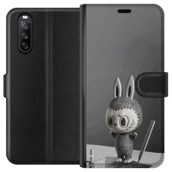 Sony Xperia 10 III Lommeboketui Pop Mart MEGA LABUBU LABUBU Sketch 1000%