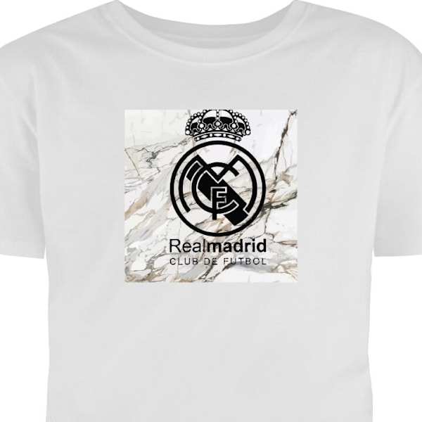 Børne T-shirt | Behagelig T-shirt til Børn Real Madrid hvid 9-11 År