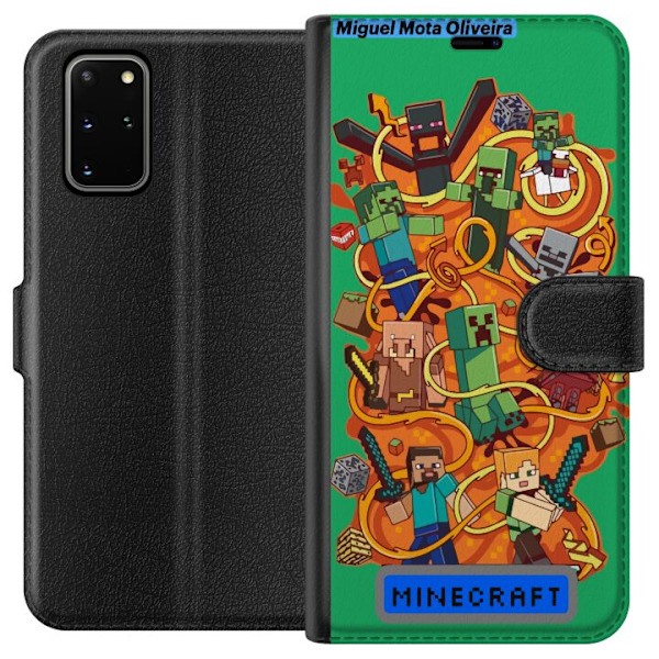 Samsung Galaxy S20+ Tegnebogsetui Minecraft