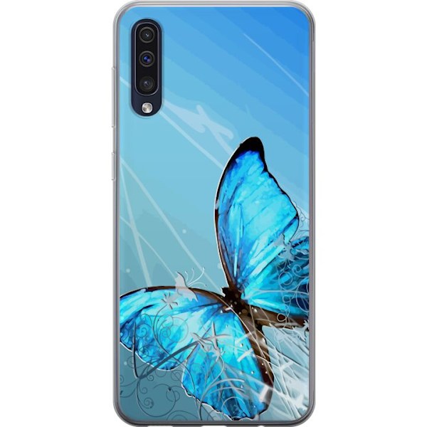 Samsung Galaxy A50 Genomskinligt Skal Fjäril