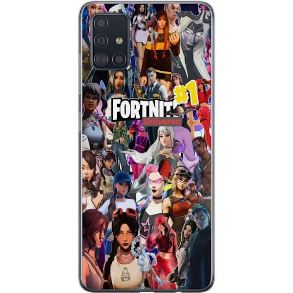 Samsung Galaxy A51 Läpinäkyvä kuori Fortnite