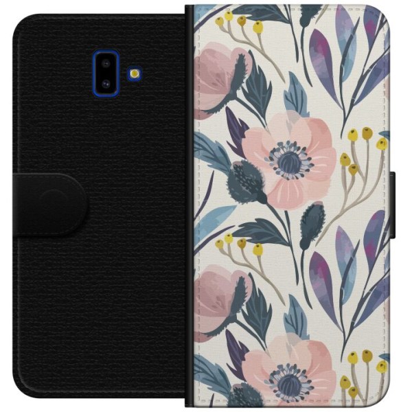 Samsung Galaxy J6+ Plånboksfodral Blomsterlycka