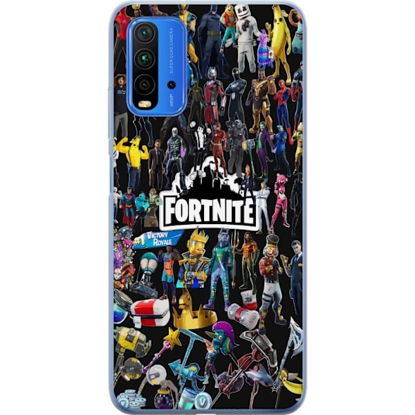 Xiaomi Redmi 9T Gjennomsiktig deksel Fortnite