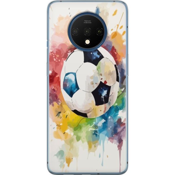 OnePlus 7T Läpinäkyvä kuori Jalkapallo