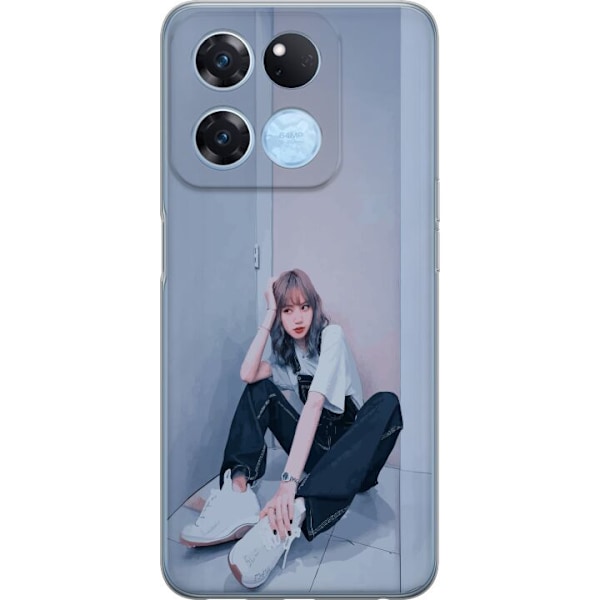 OnePlus Ace Racing Läpinäkyvä kuori Lisa from Blackpink – K-pop Style Icon