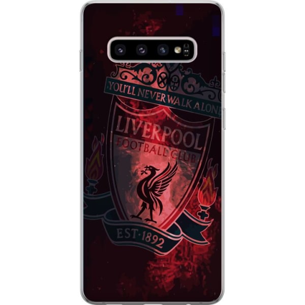 Samsung Galaxy S10+ Läpinäkyvä kuori Liverpool