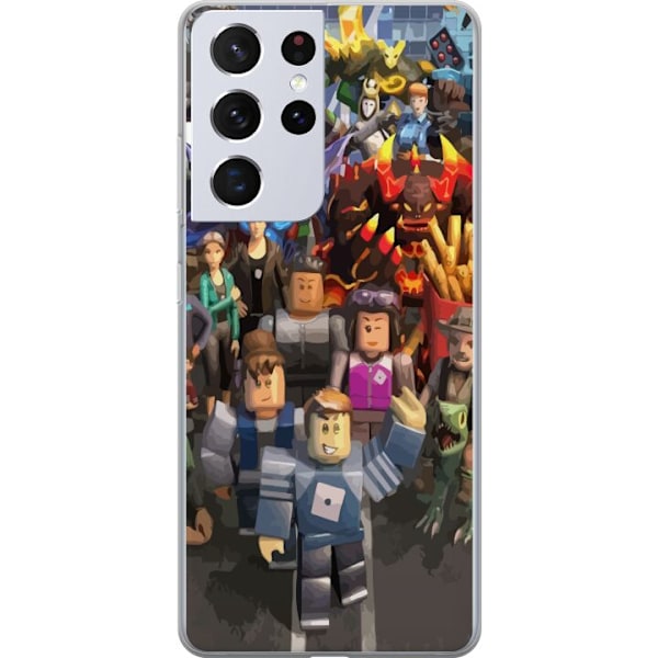 Samsung Galaxy S21 Ultra 5G Läpinäkyvä kuori Roblox
