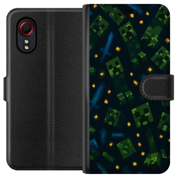 Samsung Galaxy Xcover 5 Plånboksfodral Minecraft Dungeons Mob