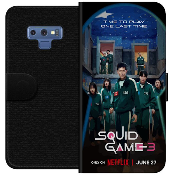 Samsung Galaxy Note9 Plånboksfodral Squid Game Säsong 3 Seriefigurer Populärt TV Serie Motiv Ikoner Spänning Drama Asiatisk Design Trend