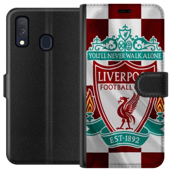 Samsung Galaxy A40 Lompakkokotelo Liverpool FC