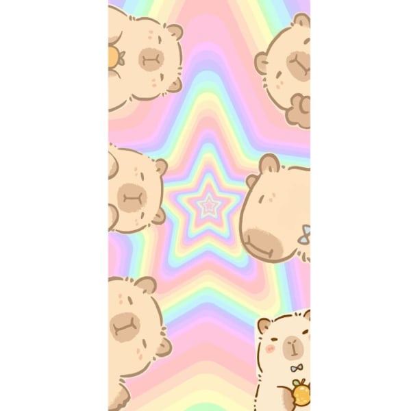 Apple iPhone 13 Pro Lompakkokotelo Kawaii Capybara Galaxy Söpö Anime Eläin Avaruusteema Kawaii Trendi Lahja TikTok-suunnittelu