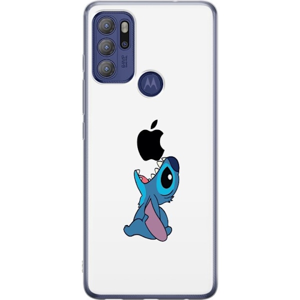 Motorola Moto G60S Läpinäkyvä kuori Stitch Apple