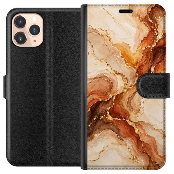 Kompatibelt Lommeboketui til Apple iPhone 11 Pro Høstagat beige