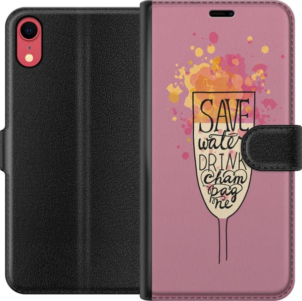 Kompatibelt Lommeboketui til Apple iPhone XR Rosa boblesitat rosa