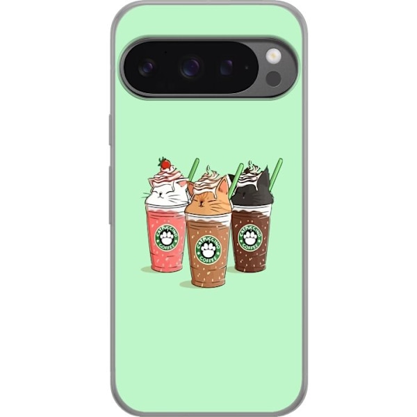 Google Pixel 9 Pro XL Gennemsigtig cover Catpuccino