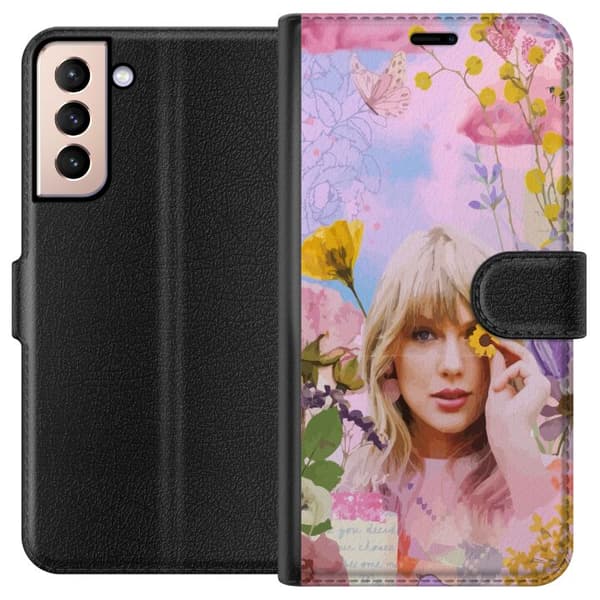 Kompatibelt Plånboksfodral till Samsung Galaxy S21 Taylor Swift - Blomma