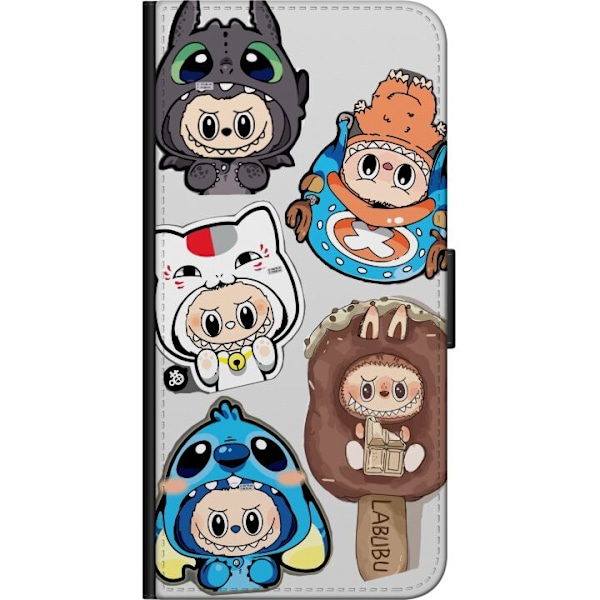 Huawei P40 lite E Tegnebogsetui Labubu figur samling - Pop Mar