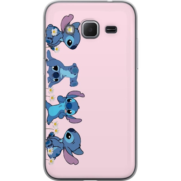 Samsung Galaxy Core Prime Genomskinligt Skal Stitch Skratt & Bus – Perfekt för Mobilskal eller Poster