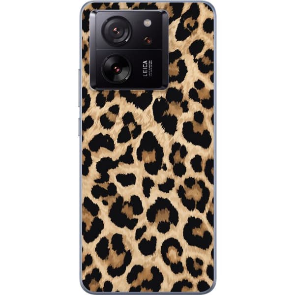 Kompatibelt Mobilskal till Xiaomi 13T Bruna leopardfläckar brun