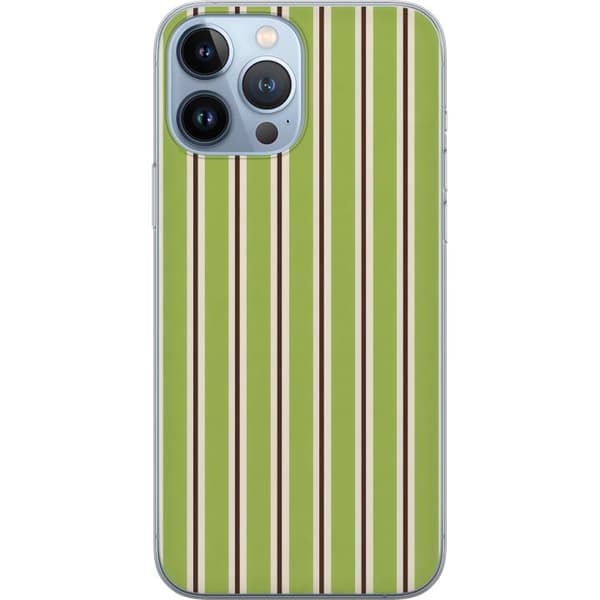 Kompatibelt Mobildeksel til Apple iPhone 13 Pro Max Matcha Stripe grønn