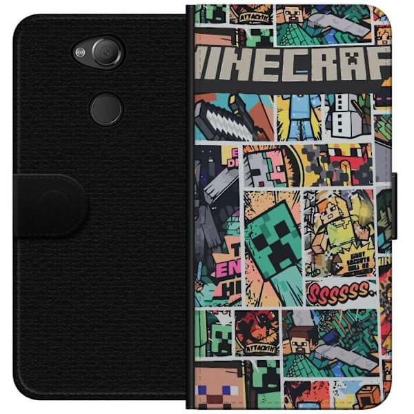 Sony Xperia XA2 Plånboksfodral Minecraft Art