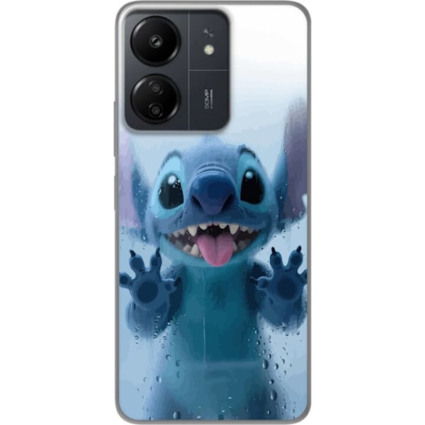 Xiaomi Redmi 13C Genomskinligt Skal Stitch Window View – Stitch vid ett fönster i söt stil