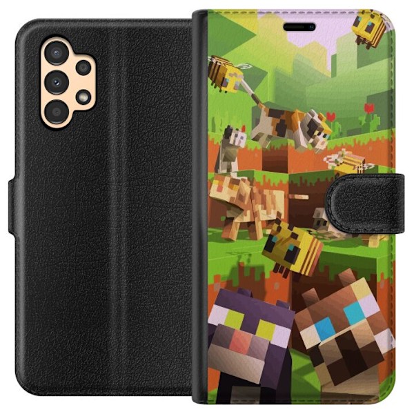 Samsung Galaxy A13 Lompakkokotelo MineCraft
