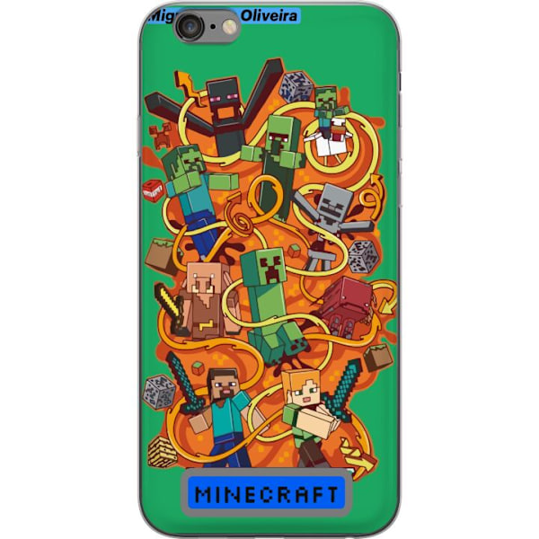 Apple iPhone 6s Plus Genomskinligt Skal Minecraft